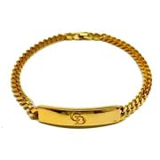 Pre-owned Metal bracelets Dior Vintage , Yellow , Dames