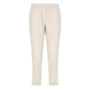 Beige Elastische Taille Broek voor Vrouwen Antonelli Firenze , Beige ,...