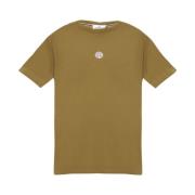 Militaire Stijl T-shirts en Polo's Stone Island , Green , Heren