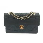 Pre-owned Leather chanel-bags Chanel Vintage , Black , Dames