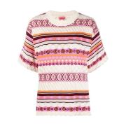 Scallop Gebreide Trui Kenzo , Multicolor , Dames