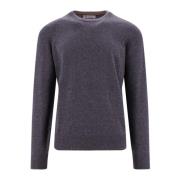 Kasjmier Crew-neck Sweater Brunello Cucinelli , Gray , Heren