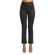 Rechte broek 7 For All Mankind , Black , Dames