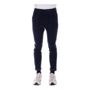 Blauwe Slim Fit Broek Dondup , Blue , Heren