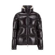 Vistule Donsjas met Afneembare Gebreide Rand Moncler , Black , Dames