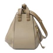 Pre-owned Leather handbags Loewe Pre-owned , Gray , Dames