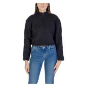 Sherpa Half-Zip Dames Sweater Calvin Klein , Black , Dames