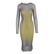 Elegante Katoenmix Jurk Patrizia Pepe , Green , Dames