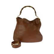 Pre-owned Leather gucci-bags Gucci Vintage , Brown , Dames