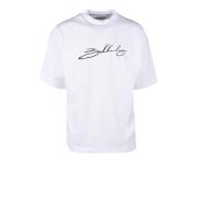 Katoenen T-shirt Bikkembergs , White , Heren