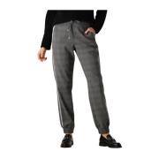 Elegante Antraciet Pantalon voor Dames MOS Mosh , Gray , Dames