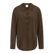 Elegante Tijdloze Metra Shirt Heartmade , Brown , Dames