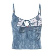 Gedrukte Savage X Fenty Cami Tank Top Diesel , Blue , Dames