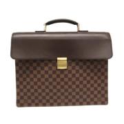 Pre-owned Canvas briefcases Louis Vuitton Vintage , Brown , Dames