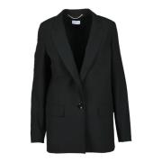 Elegante Blazer met Polyester Mix Marella , Black , Dames