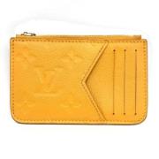 Pre-owned Fabric wallets Louis Vuitton Vintage , Yellow , Dames