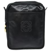 Pre-owned Leather shoulder-bags Loewe Pre-owned , Black , Dames