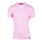 Katoen Elastaan Ondergoed T-shirt Dsquared2 , Pink , Heren