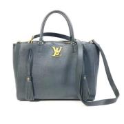 Pre-owned Leather handbags Louis Vuitton Vintage , Black , Dames