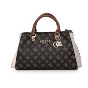 Evelune Medium Tas met Afneembare Band Guess , Brown , Dames