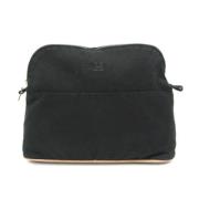 Pre-owned Cotton clutches Hermès Vintage , Black , Dames