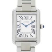 Pre-owned Metal watches Cartier Vintage , Gray , Dames