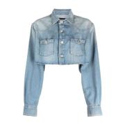 Denim Jackets 3X1 , Blue , Dames