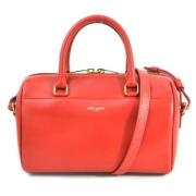 Pre-owned Leather handbags Yves Saint Laurent Vintage , Red , Dames