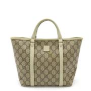 Pre-owned Canvas gucci-bags Gucci Vintage , Beige , Dames