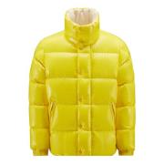 Down Jackets Moncler , Yellow , Heren