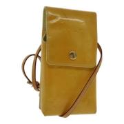 Pre-owned Leather wallets Louis Vuitton Vintage , Yellow , Dames