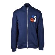 Sweater met rits Bikkembergs , Blue , Heren