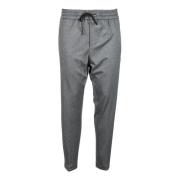 Elegante Viscose Blend Slim Fit Broek Dondup , Gray , Heren