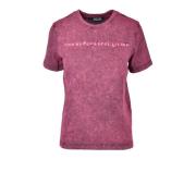 Katoenen Casual T-shirt Diesel , Pink , Dames