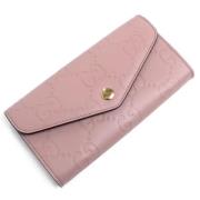 Pre-owned Leather wallets Gucci Vintage , Beige , Dames