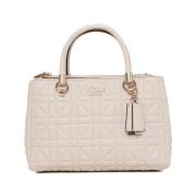 Gewatteerde Medium Tas met Afneembare Band Guess , Beige , Dames