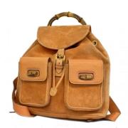 Pre-owned Suede gucci-bags Gucci Vintage , Orange , Dames