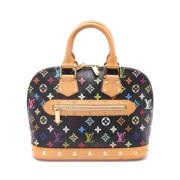 Pre-owned Canvas handbags Louis Vuitton Vintage , Black , Dames