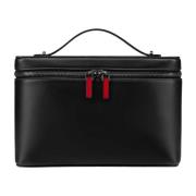 Zwarte kalfsleren tas met ruthenium hardware Christian Louboutin , Bla...