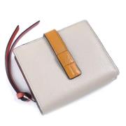 Pre-owned Leather wallets Loewe Pre-owned , Beige , Dames