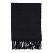 Zwart Wol Fringed Sjaal Isabel Marant , Black , Dames