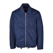 Stijlvolle Katoenen Heren Blauwe Jas Diesel , Blue , Heren