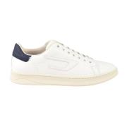 Witte/Bordeaux Sneakers voor Heren Diesel , White , Heren