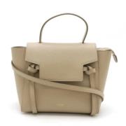 Pre-owned Leather celine-bags Celine Vintage , Beige , Dames