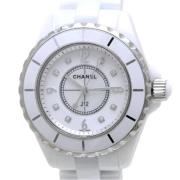 Pre-owned Metal watches Chanel Vintage , White , Dames