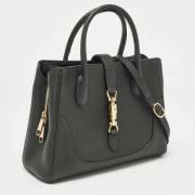 Pre-owned Leather totes Gucci Vintage , Black , Dames