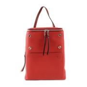 Pre-owned Leather backpacks Loewe Pre-owned , Red , Dames