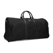 Grote Nylon Weekender Tas in Zwart Guess , Black , Heren