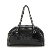 Pre-owned Plastic handbags Chanel Vintage , Black , Dames