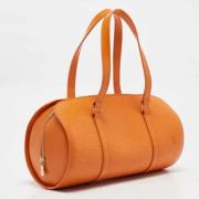 Pre-owned Leather louis-vuitton-bags Louis Vuitton Vintage , Orange , ...